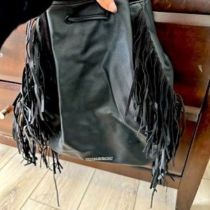 Victorias Secret fringe backpack / drawstring